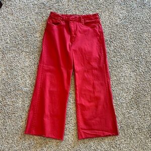 Kut Red Wide-Leg Jeans